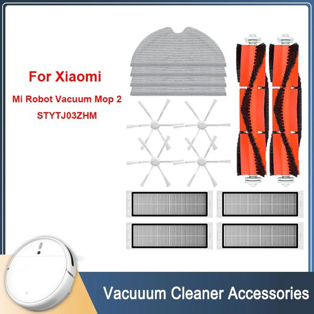 Xiaomi Mi Robot Vacuum Mop 2 STYTJ03ZHM Ersatzteil-Set mit Filter, Wischmopp, Hauptbürste und Seitenbürste in Multicolour - Bild 1