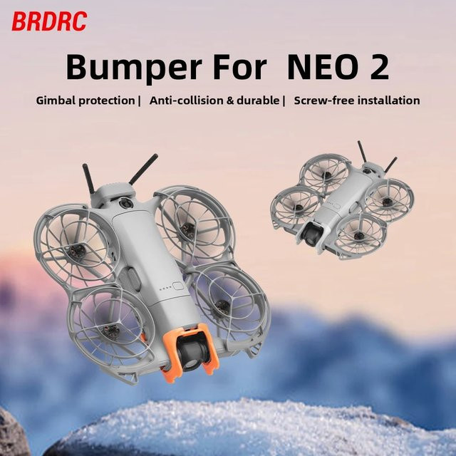 DJI NEO 2 Stoßfänger in Orange als Anti-Kollisions-Gimbal-Schutz und Schutzleiste für deine Drohne - Bild 1