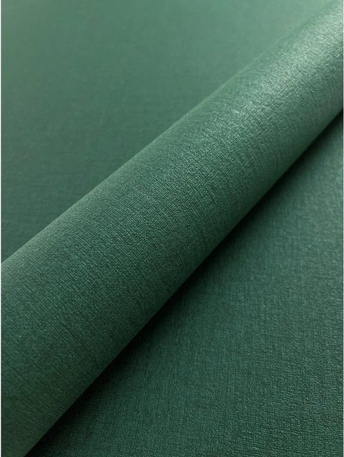 Newroom Vliestapete Niama Uni Dark Green Modern Matt FSC - Bild 1