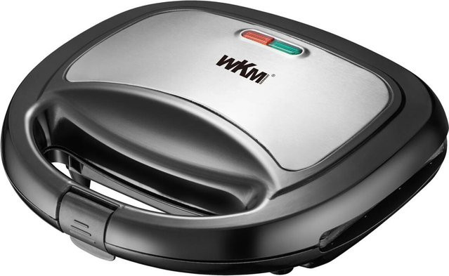 WKM Sandwichtoaster ST-850.1 in Schwarz und Silber aus Metall und Kunststoff, B/H/T: 23,5 x 7,7 x 21 cm - Bild 1