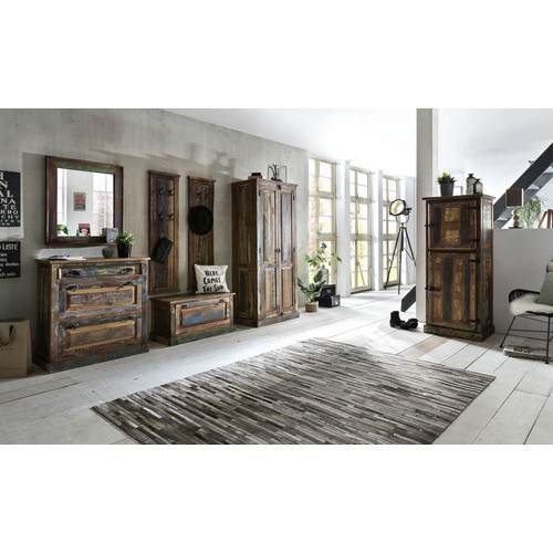 SIT Schrank RIVERBOAT 2-türig aus Altholz in Bunt, B/T/H: 180 x 45 x 80 cm - Bild 4