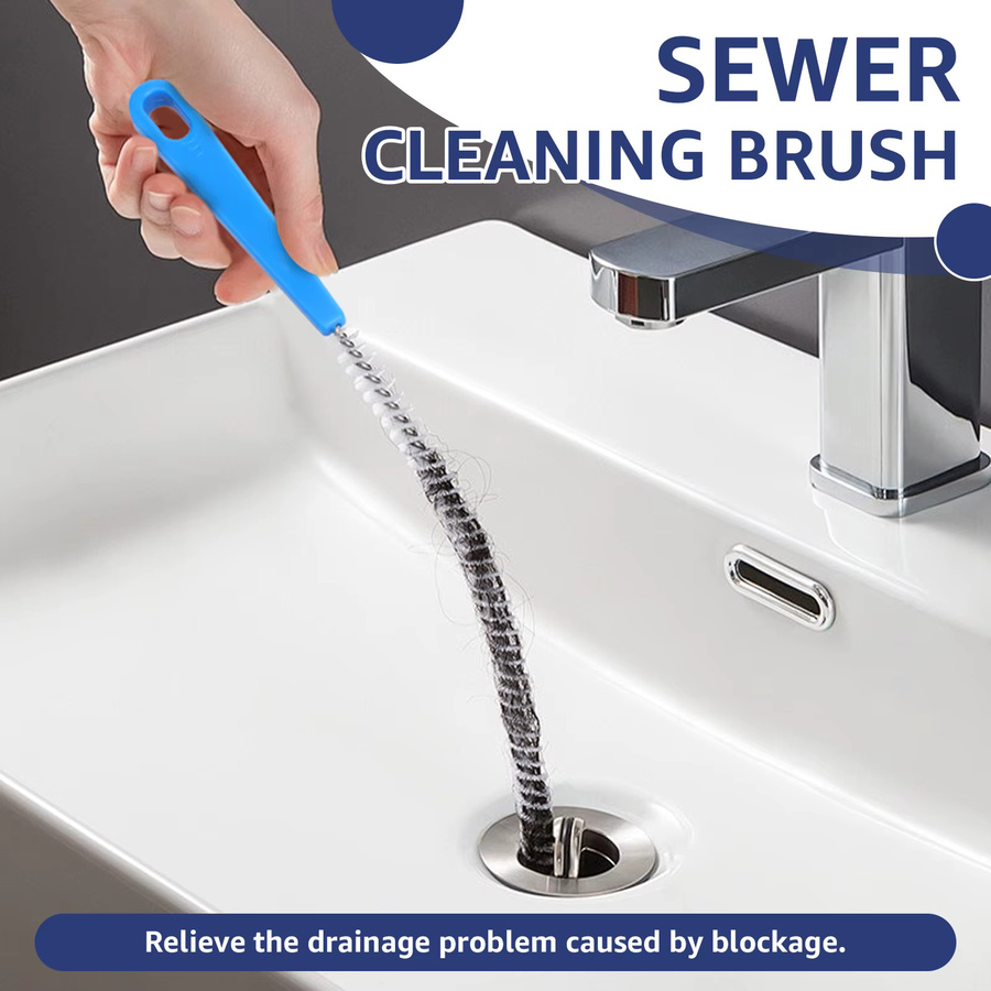 Willstar 2er-Set Flexible Rohrreinigungspinsel zur Haarentfernung für Waschbecken, Küche und WC - Bild 2