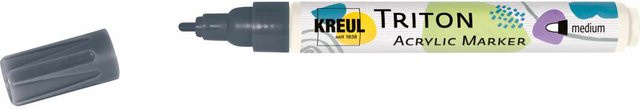 KREUL Triton Acrylmarker Medium in Graphitgrau mit einer Strichstärke von 1-3 mm - Bild 1