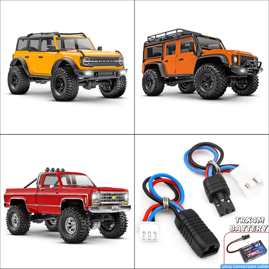 RCXAZ Batterie-Adapterkabel, Umrüstkabel für TRX4M RC Car, männlich, weiblich - Bild 5