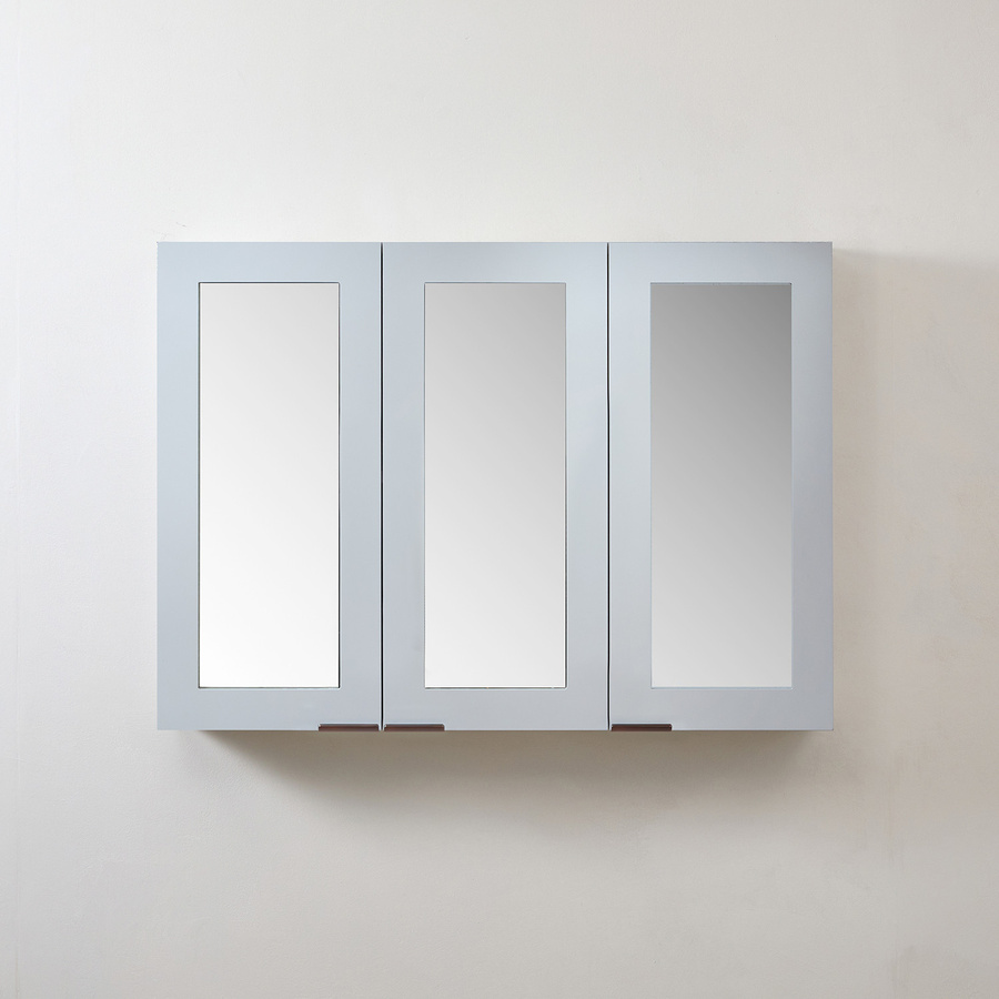 Spiegelschrank HudsonReed in Weiß mit Glastüren und Soft-Close-Funktion, B: 90,0 cm, H: 65,0 cm - Bild 1