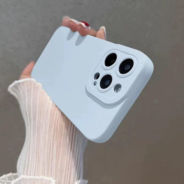 Stoßfeste Silikon Handyhülle von Bai Fen Bai-Digital 3C für iPhone 16 Pro Max in Himmelblau - Bild 1