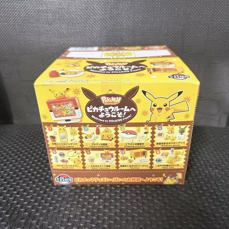 RE-MENT Pokemon Pikachu Room Decor Blind Box Anime Figur als Desktop Ornament und Mini Möbel Modell für Sammler und Kinder - Bild 3