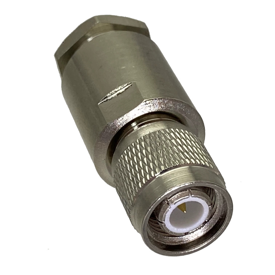TNC Koaxial-Stecker Klemme für RG8, RG213, LMR400 und RG214 Kabel in Silber - Bild 2