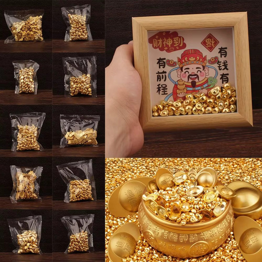 100 Stück Gold Mini Gold Dollars, Puppenhaus Zubehör - Bild 2