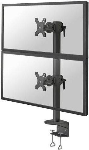 Neomounts FPMA-D960DVBLACKPLUS 2fach Monitor-Tischhalterung Schwarz für 43,2 cm bis 124,5 cm Monitore mit 75x75 mm VESA-Halterung - Bild 1
