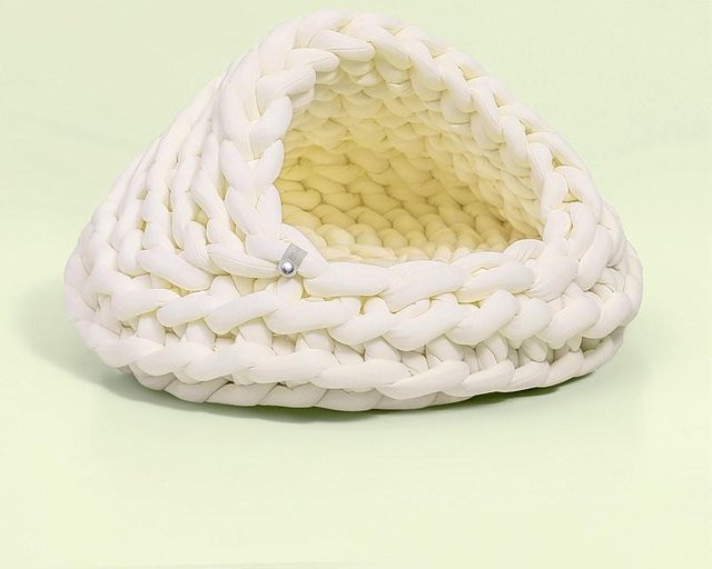 Gestricktes Haustierhaus aus Baumwolle für Katzen und Hunde von Yiran Furniture, Durchmesser: 30 cm - Bild 1