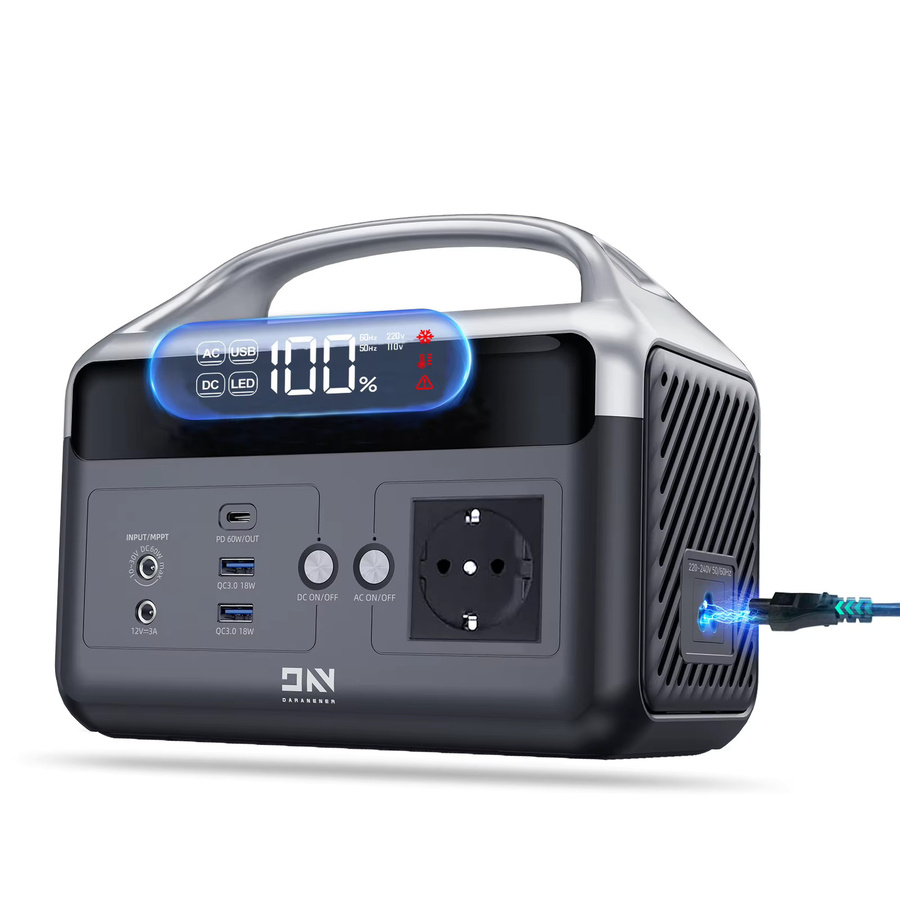 Daran NEOZ2 Tragbare Powerstation 300W 192Wh mit LiFePO4-Batterie, 60W USB-C PD, Solar- & 12V-Autoladung, Schwarz - Bild 4