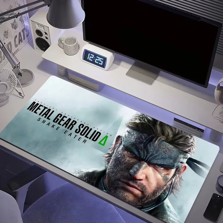 Metal Gear Solid Delta Snake Eater 2024 Gaming-Mauspad für PC, großflächiges Schreibtisch-Mauspad mit genähten Kanten, Multicolor - Bild 4