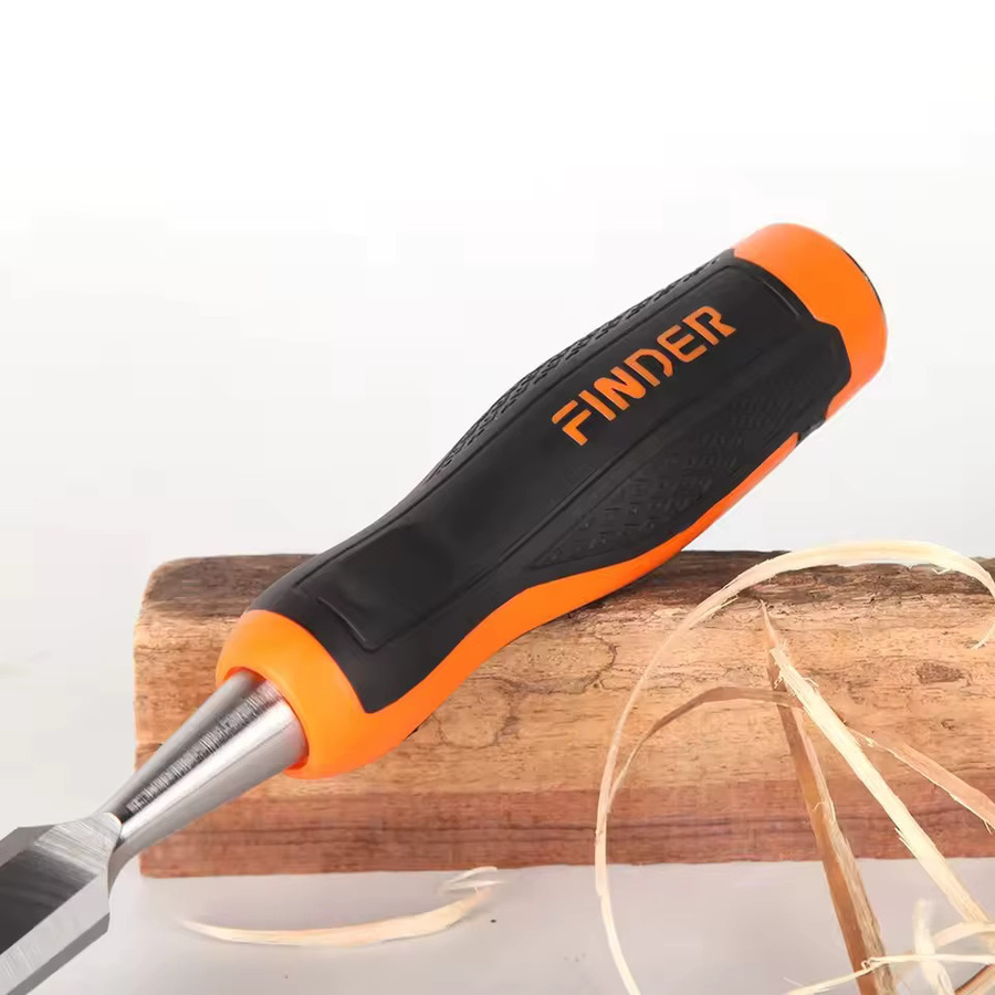 FINDER Holzmeißel mit komfortablem TPR-Griff für die Holzbearbeitung - Bild 3