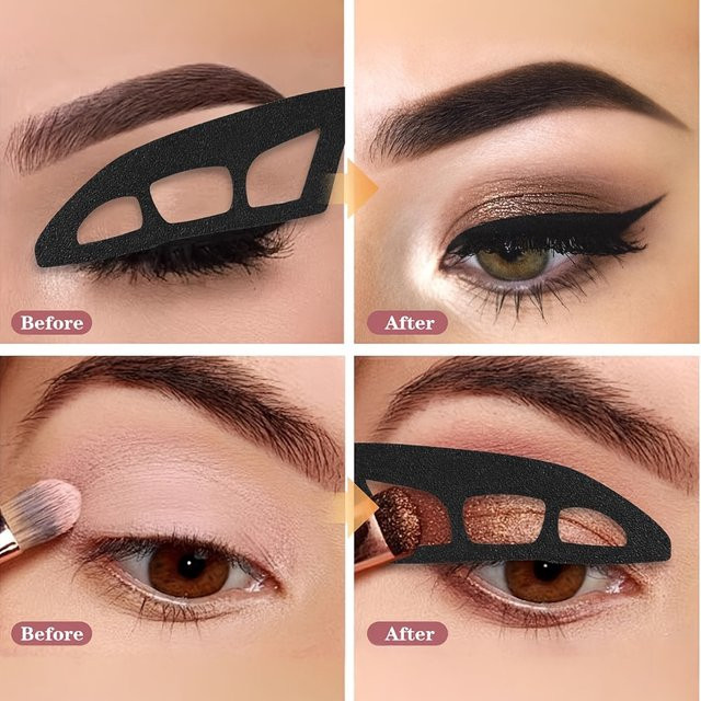 4-teiliges Augen-Make-up-Schablonen-Set, Unisex - Bild 1