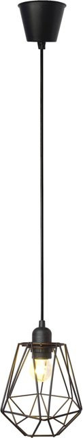 Pocoline Pendelleuchte aus Metall in Schwarz mit E27 Fassung, Höhe: 120 cm, Durchmesser: 16 cm - Bild 1