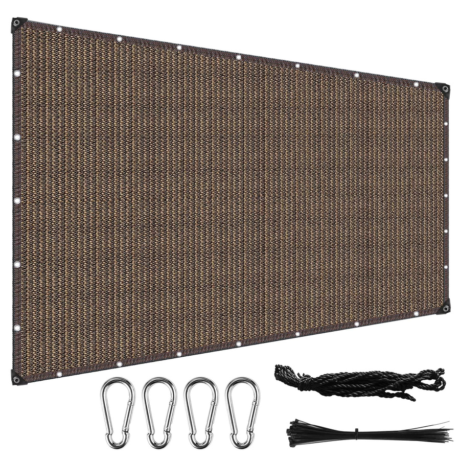 Schwarzes HDPE Sonnenschutznetz mit 50% Schattierung und Anti-UV-Schutz für Garten, Gewächshaus und Pflanzen, B/B: 100 x 200 cm - Bild 7