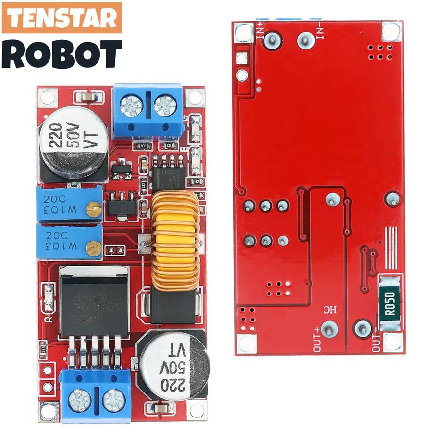 4 Stück TENSTAR ROBOT XL4015 5A DC-DC-Stromrichter Step-Down-Ladeplatine in Rot, 8–34 V auf 1,25–32 V CC CV LED-Treiber und Lithium-Lademodul - Bild 3