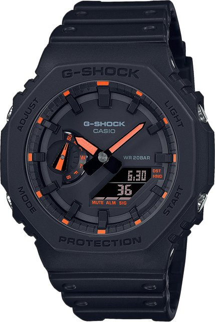 Casio G-Shock Armbanduhr, Quarz, Kunststoff, Schwarz, 45 mm, Herren - Bild 1