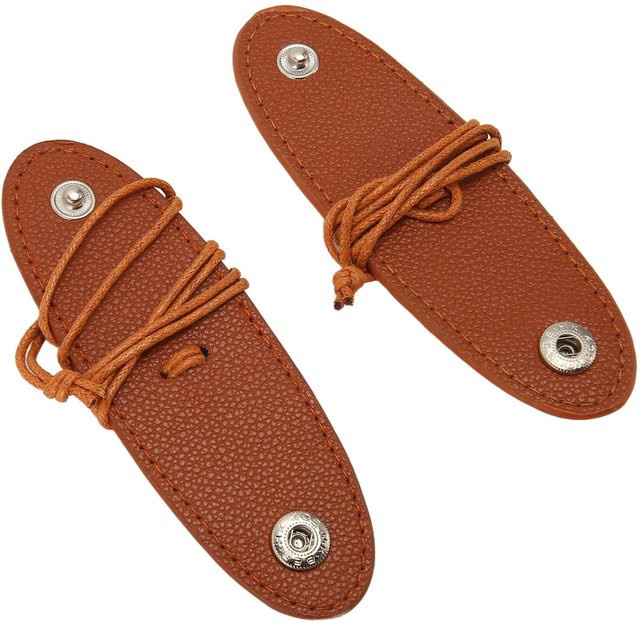 Brillenhalter PU-Leder, Brown, 2 Stück - Bild 1