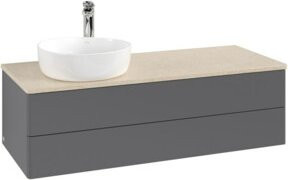 V&B Waschtischunterschrank Antao mit Beleuchtung und lackierter Oberfläche, B/T/H: 120 x 50 x 50 cm - Bild 1