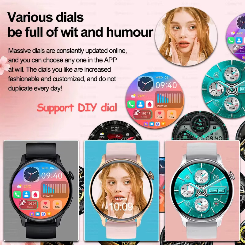 GUHUAVMI Smartwatch, GPS, Pink, Damen - Bild 5