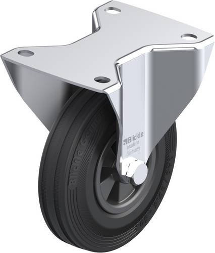 Blickle B-VPP 140G Bockrolle in Schwarz-Grau mit 140 mm Rad-Durchmesser und 115 kg Tragfähigkeit - Bild 1