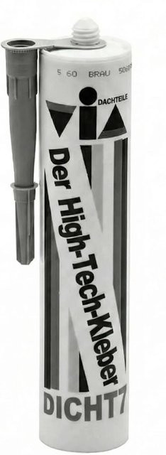 Zambelli Universal Klebe- und Dichtstoff DICHT7 Grau 310 ml für die Dachentwässerung - Bild 1