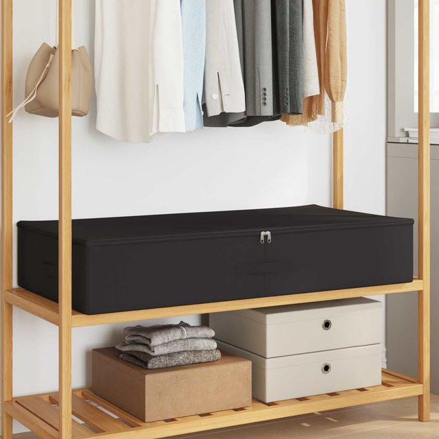 Aufbewahrungsbox aus Vliesstoff von VD Home Furnishing, Anthrazit, faltbar, B/T/H: 100 x 50 x 18 cm - Bild 1
