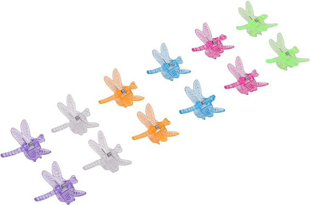 Musysh Pflanzenclips in Libellen-Optik aus Kunststoff für Garten und Orchideen, 30 Stück, Mehrfarbig - Bild 1