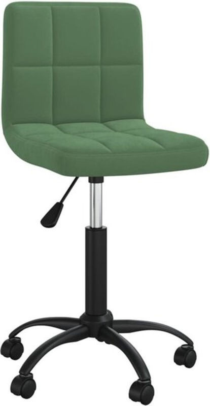 Drehbarer Esszimmerstuhl aus Samt in Grün von vidaxl mit Metallgestell im modernen Design - Bild 1
