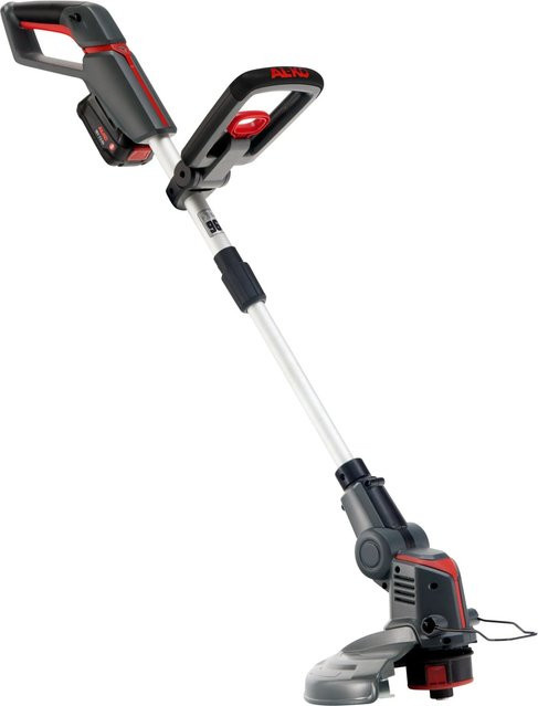 AL-KO Akku-Rasentrimmer Comfort inkl. 18 V Akku und Ladegerät, grau/schwarz/rot, mit Teleskopstange und Fangkorb, kompatibel mit Bosch 18V Systemen - Bild 1