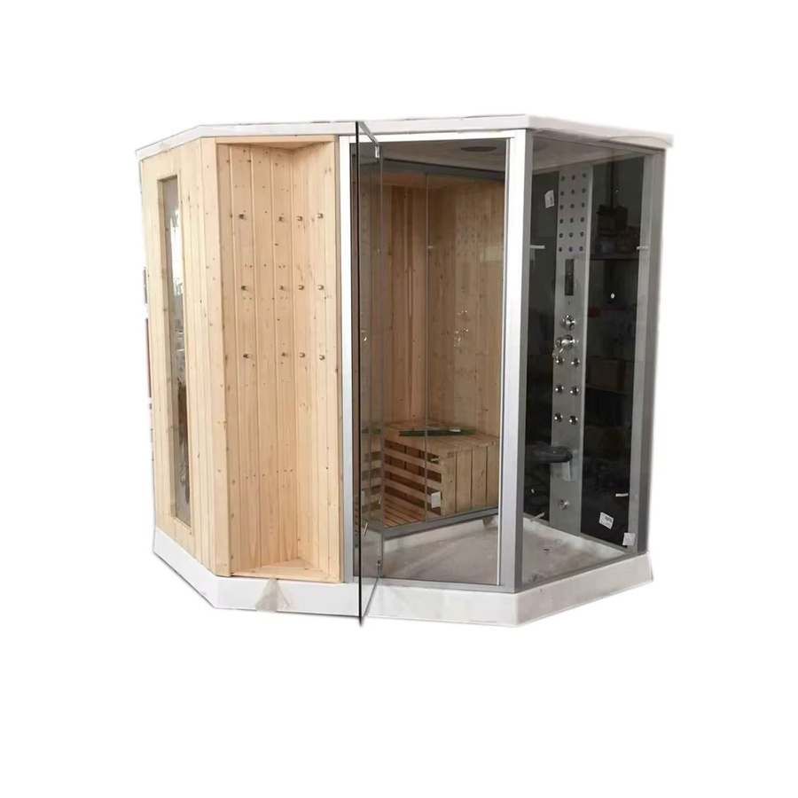 Tuboom Dampfduschkabine A-010 mit Ferninfrarot-Heizung als Trocken- und Nass-Saunaraum, Multicolor, B/T/H: 180 x 180 x 215 cm - Bild 3