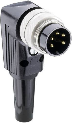 Lumberg WSV 81 DIN-Rundsteckverbinder Stecker gewinkelt Polzahl 8 Farbe Silber und Schwarz - Bild 1
