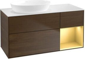 V&B Waschtischunterschrank Finion in Weiß, Breite: 120 cm, Tiefe: 50,1 cm, Höhe: 50,1 cm - Bild 1