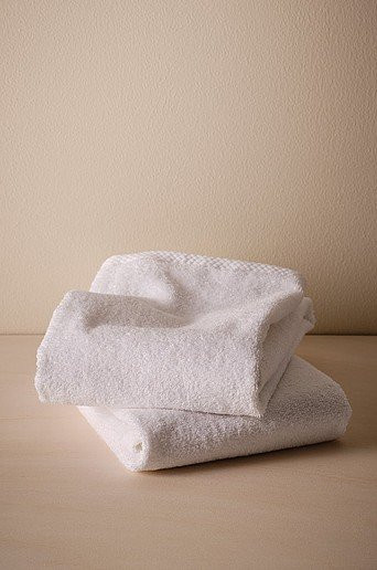 Jotex DARCY Handtuch 2er-Pack aus Baumwolle in Weiß, B/H: 50 x 70 cm - Bild 1