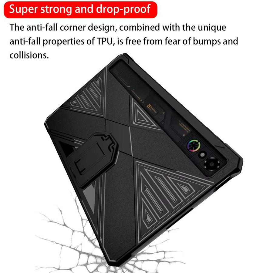 Nubia Red Magic 3 PRO Shockpro Schutzhülle mit Halterung in Schwarz - Bild 4
