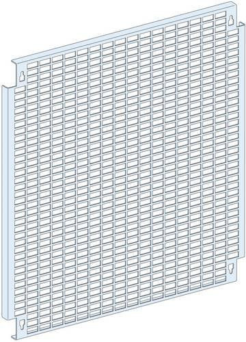 Schneider Electric PrismaSeT-P Montageplatte LVS03574, gelocht mit universal Montagewinkel, Farbe: Silber, Breite: 65 cm, Höhe: 12 Module - Bild 1
