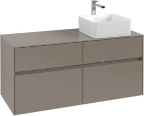 Villeroy & Boch Waschtischunterschrank Collaro in Taupe, Wandmontage, B/T/H: 120 x 54,8 x 50 cm - Bild 1