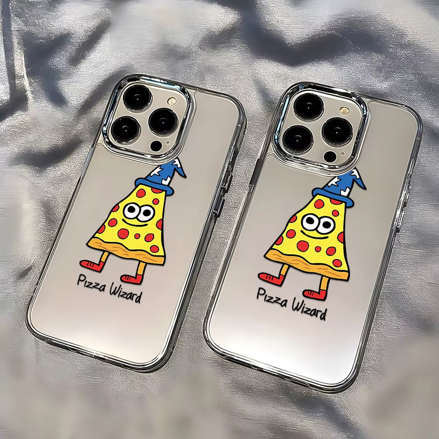 Pizza Wizard Transparente Handyhülle für iPhone 17 Pro Max, 16 Pro Max, 15 Pro, 14, 13, 12, 11 – Weiche und stoßfeste Schutzhülle - Bild 4