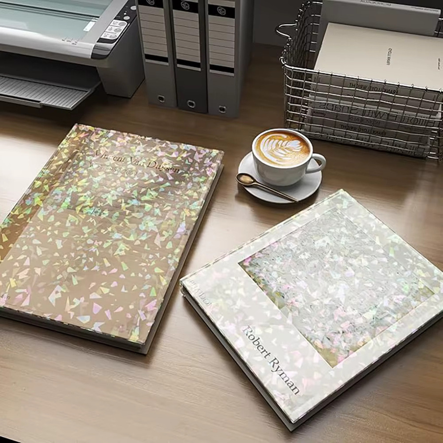 10 Blatt holografisches Diamant-Aufkleberpapier in A4, transparent und wasserfest, selbstklebende Vinyl-Aufkleberbögen für Tintenstrahl- und Laserdrucker - Bild 2