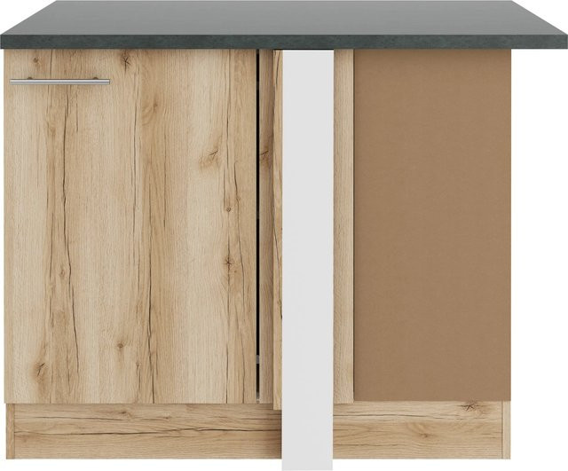 OPTIFIT Livorno290 Küchen-Eck-Unterschrank in Wildeiche Nachbildung, Breite: 110 cm - Bild 1
