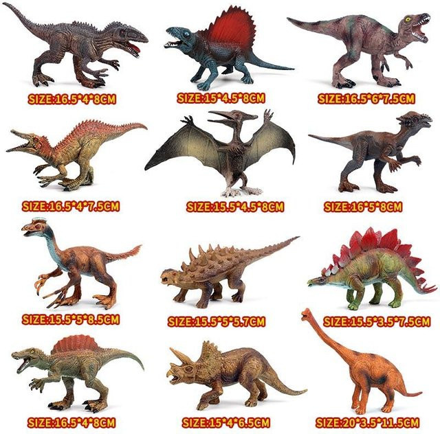Oenux Jurassic World Dinosaurier Pterodactylus Saichania Actionfiguren PVC - Bild 1