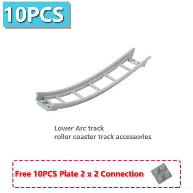 Achterbahn-Strecken-Chassis Moc Bausteine Teile, 10-teiliges Set, ab 14 Jahre - Bild 1