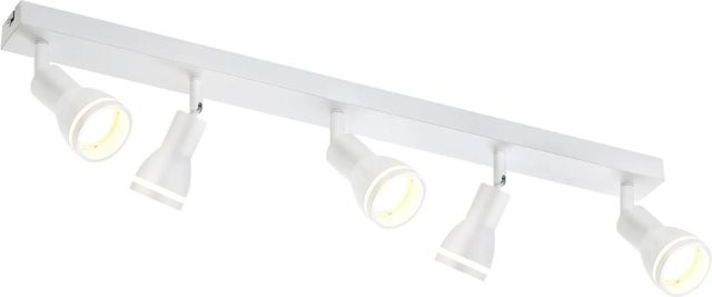 NETTLIFE Deckenstrahler L69 aus Metall in Weiß, moderner LED-Zylinder mit verstellbarem GU10-Leuchtmittel - Bild 1