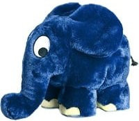 Schmidt Spiele Die Sendung mit dem Elefanten Kuscheltier Elefant aus blauem Plüsch - Bild 1