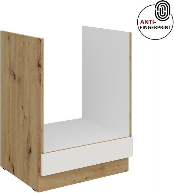 Küchen Herdschrank ARIA in Weiss ultra matt mit Anti Fingerprint Effekt, Breite: 60 cm - Bild 1