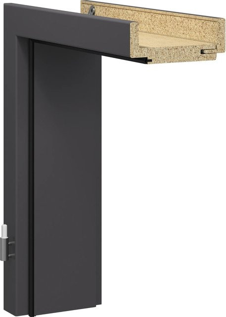 Getadoor Türzarge CPL Titangrau B/T/H: 86 x 16,5 x 198,5 cm Anschlag L - Bild 1