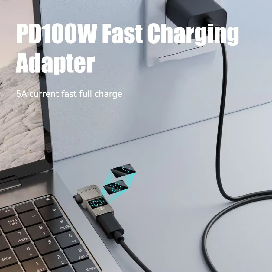 BSN PD100W USB-C zu DC-Stecker Konverter Ladeadapter für Lenovo Thinkplus HP und DELL - Bild 2