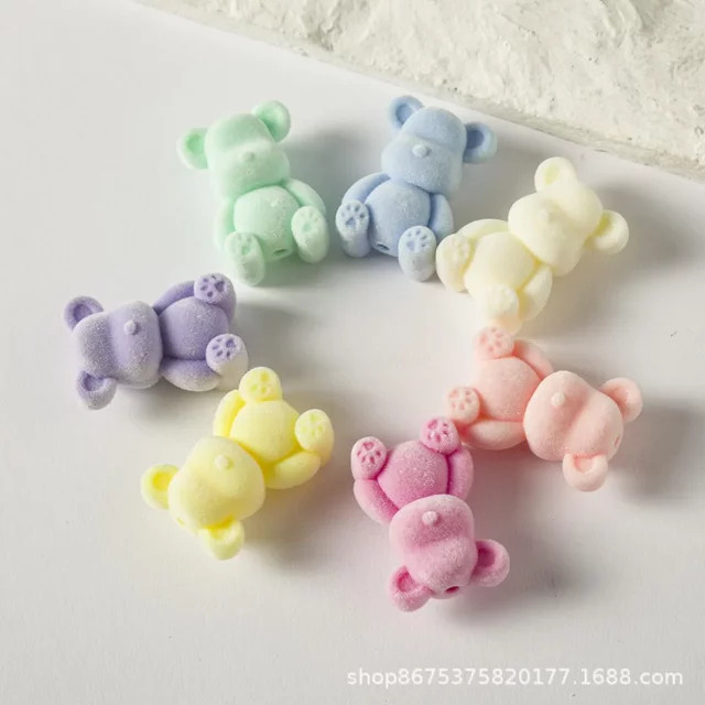 10 Stück Katzenpfote Bär Spacer Perle, Acryl, DIY Material - Bild 1
